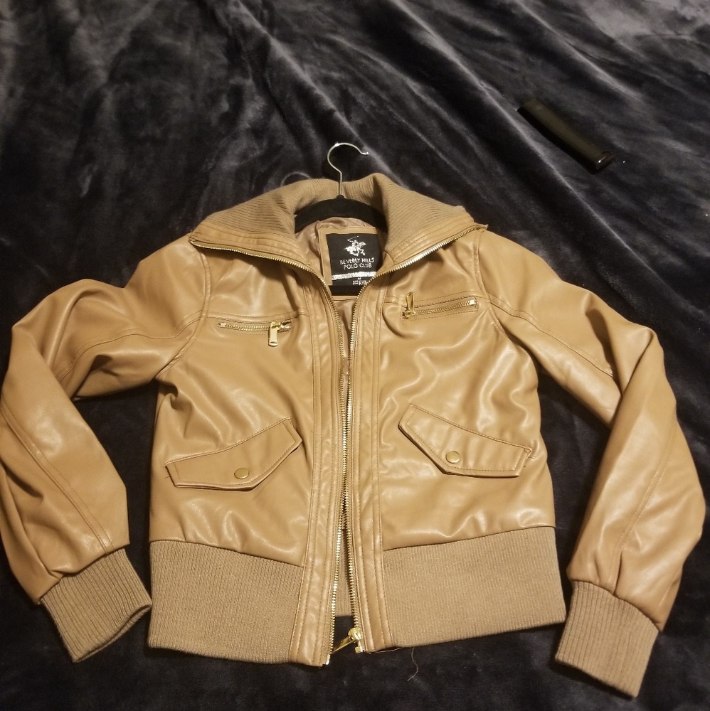 Faux leather jacket